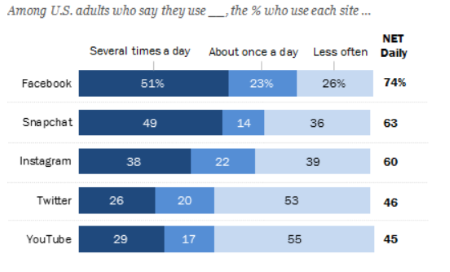 Pew Research Center Survey on Social Media (2018)